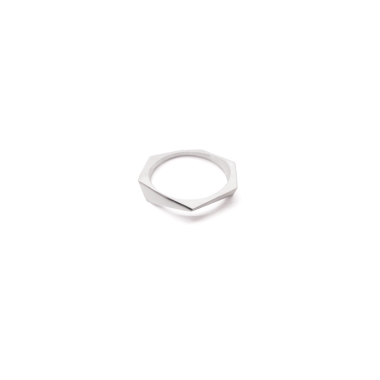 ONE EDGE MINI / SATIN SILVER RING - FILIMONIUK DESIGN