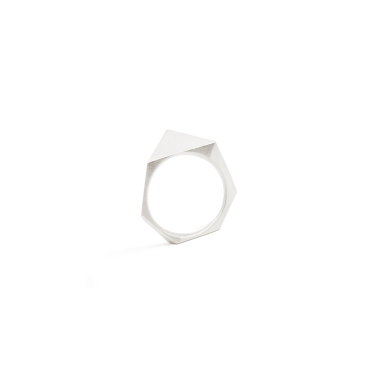 ONE EDGE CLASSIC / SATIN SILVER RING - FILIMONIUK DESIGN