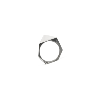 ONE EDGE CLASSIC / BLACK SILVER RING - FILIMONIUK DESIGN