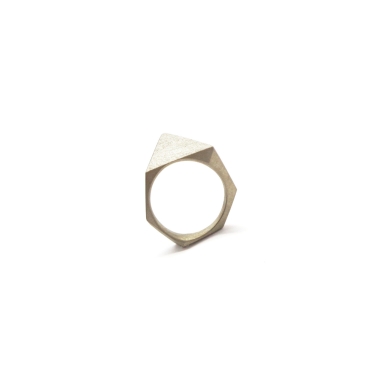 ONE EDGE CLASSIC / SATIN BRASS RING - FILIMONIUK DESIGN
