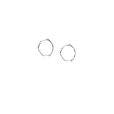 WAVES CIRCLE / SILVER EARRINGS - FILIMONIUK DESIGN