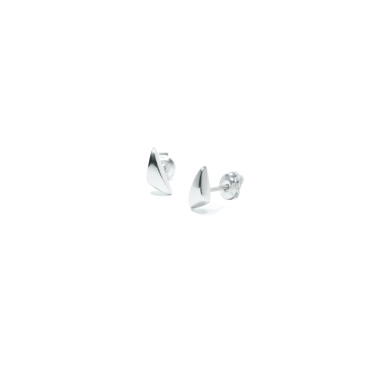 BLOW MINI / GLOSSY SILVER EARRINGS - FILIMONIUK DESIGN