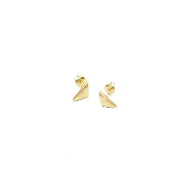 BLOW MINI / SATIN AU GOLD EARRINGS - FILIMONIUK DESIGN
