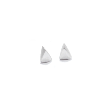 TRI MINI / SATIN SILVER EARRINGS - FILIMONIUK DESIGN
