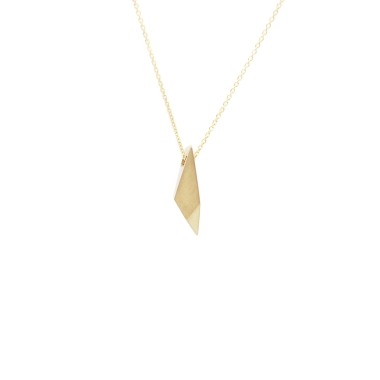 ONE EDGE / SATIN GOLD NECKLACE - FILIMONIUK DESIGN