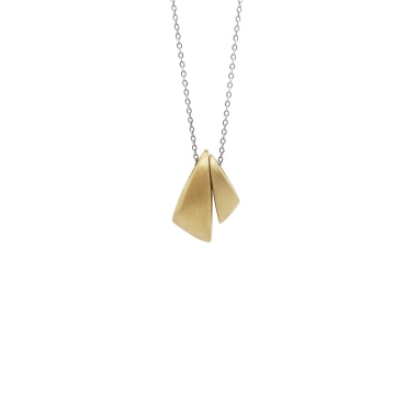 BLOW DOUBLE / BRASS NECKLACE - FILIMONIUK DESIGN