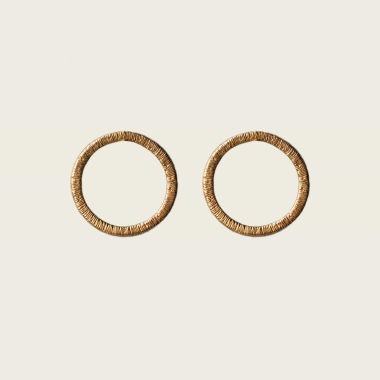 ZŁOTE KOLCZYKI KOŁA - SIMPLE - DOROTA KOS