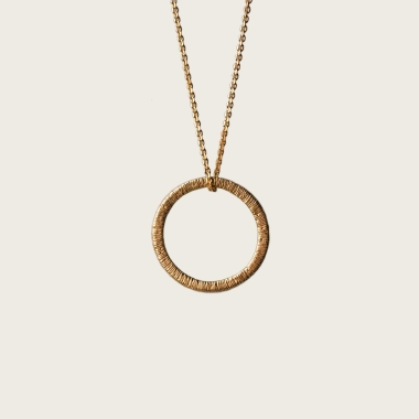 ZŁOTY WISIOR KOŁO - SIMPLE - DOROTA KOS