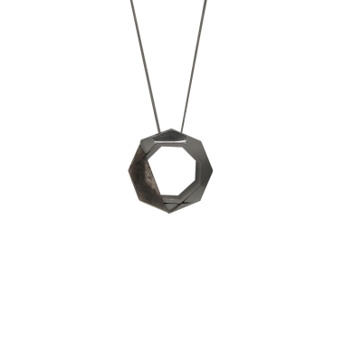 LABEL MINI / BLACK NECKLACE - FILIMONIUK DESIGN