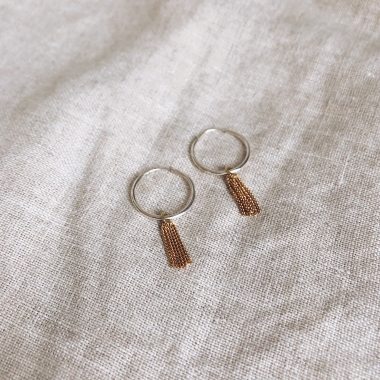 KOLCZYKI KOŁA CHAINS - MIX - UNIKKE DESIGN