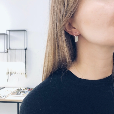 KOLCZYKI DREAMCATCHER - SREBRO - UNIKKE DESIGN