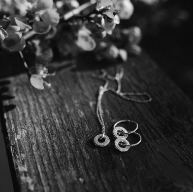 KOLCZYKI KOŁA BLANK BULLET - SREBRO - UNIKKE DESIGN