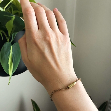 BRANSOLETKA EYES ON TARGET B ŁAŃCUSZEK - MOSIĄDZ - UNIKKE DESIGN