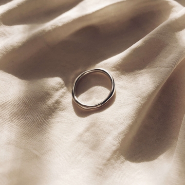 PIERŚCIONEK SMALL LIQUID - SREBRO - UNIKKE DESIGN