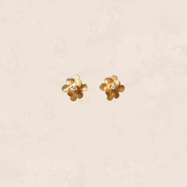 ZŁOTE KOLCZYKI - KWIATY POLNE - DOROTA KOS