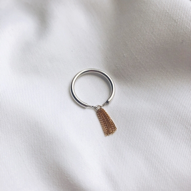 PIERŚCIONEK CHAINS - MIX - UNIKKE DESIGN