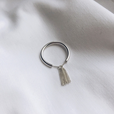 PIERŚCIONEK CHAINS - SREBRO - UNIKKE DESIGN