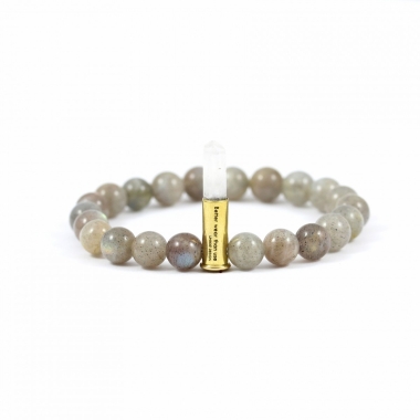 BRANSOLETKA BETTER WEAR THAN USE - LABRADORYT ŁUSKA - UNIKKE DESIGN