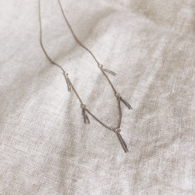 NASZYJNIK MINIMAL CHAINS 5 - SREBRO - UNIKKE DESIGN