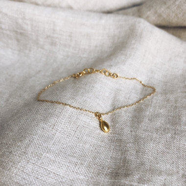 BRANSOLETKA MINI LIQUID - ZŁOTO - LONG DROP - UNIKKE DESIGN