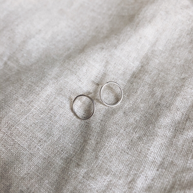 KOLCZYKI KOŁA MINIMAL - SREBRO - UNIKKE DESIGN