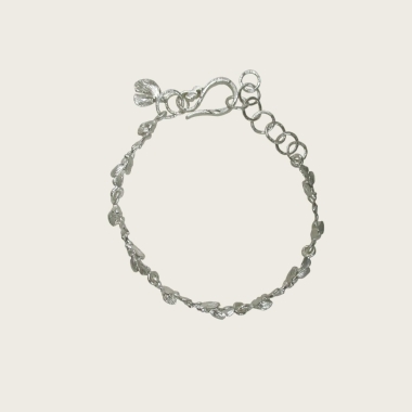SREBRNA BRANSOLETKA Z GAŁĄZEK - JAGODA - DOROTA KOS