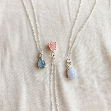 NASZYJNIK SECRET LOVE - SREBRO - UNIKKE DESIGN