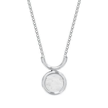 Naszyjnik Tul z kryształem górskim srebrny - KAMENA