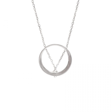 MINIMAL BIG necklace / silver - FILIMONIUK DESIGN