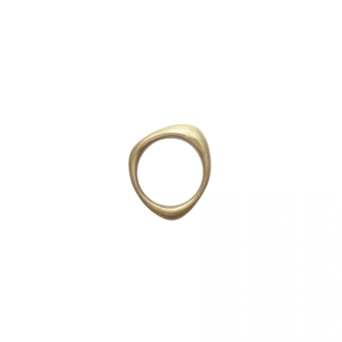 SMOOTH / satin brass ring - FILIMONIUK DESIGN