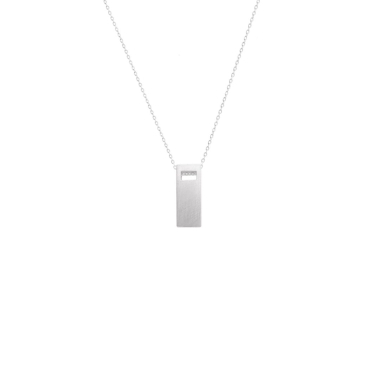 MONOLITH long / silver necklace - FILIMONIUK DESIGN