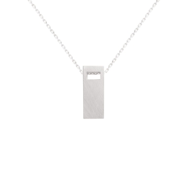 MONOLITH big / silver necklace - FILIMONIUK DESIGN
