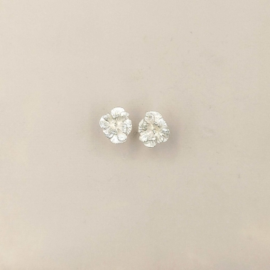 SREBRNE KOLCZYKI KWIATY - RÓŻA - DOROTA KOS