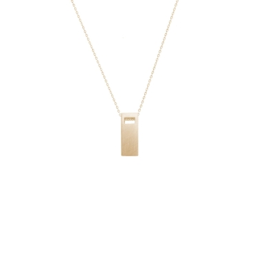 monolith long / gold necklace - FILIMONIUK DESIGN
