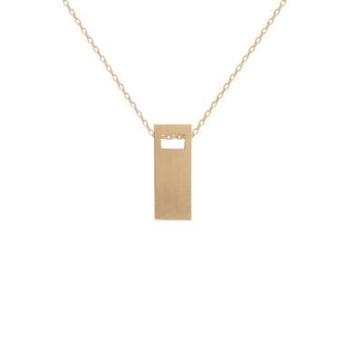 monolith big / gold necklace - FILIMONIUK DESIGN