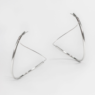 Kolczyki ECLISS Big · silver - MAKSI.MIUK