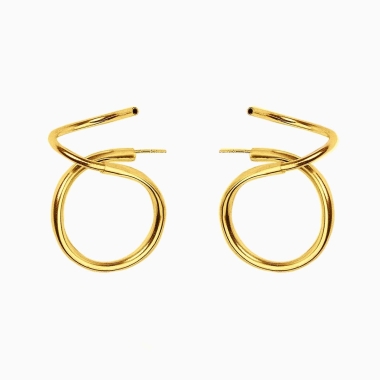 Kolczyki ECLISS Twist · gold - MAKSI.MIUK