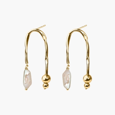 Kolczyki LIVY · gold - MAKSI.MIUK