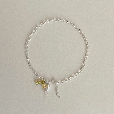 Bransoletka na nogę - srebrny łańcuch Lato - Unikke Design