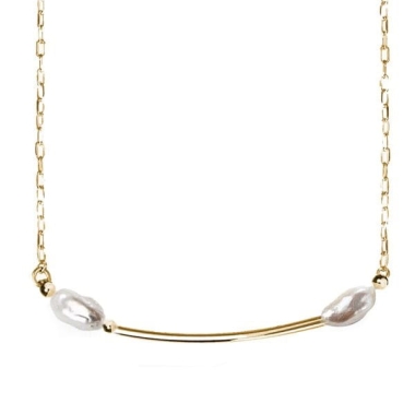 Naszyjnik Luna – naturalne perły · gold - Maksi.miuk